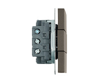 Эмили Выключатель 3кл, антрацит, RSW10-5108-09