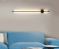 Бра CODE 8W L-600x55x96-WW-BLACK-220-IP20