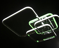 Люстра 7041/3 - GL CR led (106W+28W) сн/пр