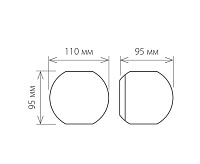 Настенный светодиодный светильник 1566 TECHNO LED DIVER черный IP54