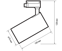 Трековый светильник PTR 0732 32W 3000K WH (белый) IP40 Jazzway