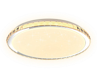 Накладной светильник с подсветкой RGB FF501 CH 60W 3000-6400K белый (ПДУ ИК)