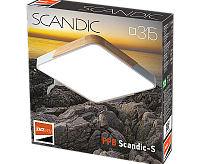 Накладной светильник PPB Scandic-S 24w 4000K GR/W IP20 с деревянной планкой