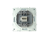 Эмили Розетка HDMI 2.0 Type A&nbsp;&nbsp;белый фарфор, RST00-5118-01