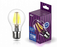 Лампа светодиодная filament груша А60, 11Вт, Е27, 4000К, DEKO Premium 32478 2 (М)