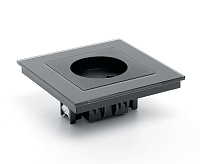 Катрин Розетка 1-ая б/з со шторками в сборе черный GLS10-7009-05