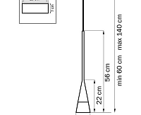 Подвесной светильник 804117 CONICITA ЧЕРНЫЙ/БЕЛЫЙ сн/пр