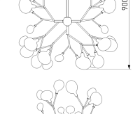 Люстра металл 541