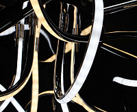 Люстра светодиодная "LIANA MUSE" 80W R-600-CHROME/OPAL-220V-IP20