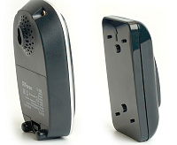 Звонок электрический дверной (38 мелодии) черный/серебро Е-383