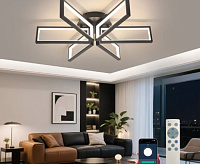 Люстра светодиодная "MALDI"120W 6S APP--650*150-BLACK/WHITE-220-IP20