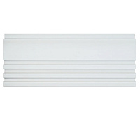 Панели 3D RAIL EAST из вспененного полистирола Коралл 2700х120х12 мм Белая