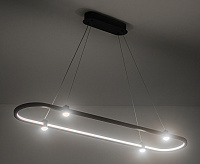 Светильник подвесной светодиодный FL5589/1+4 BK черный 30W 3000K/4200K/6400K 1000*200*1300 (без ПДУ)