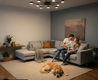 Люстра "ВINNA" 10xGX53 R-950x40-BLACK -220-IP20