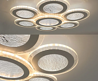 Люстра светодиодная "FUNDO DOUBLE" 120W 7R-APP-500X60-WHITE/ICE-220-IP20 сн/пр