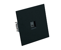 Мия Розетка компьютерная RJ-45, черный бархат, RST00-3117-05