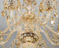 Люстра металл 10097/8 золото/тонированный хрусталь