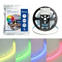 Лента светод 3030/120-24V 11W/m RGB IP20 5м LS501