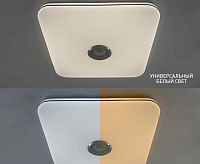 Светильник светодиодный "MUSIC" RGB 80W S-APP-430-WHITE/CHROME-220-IP20