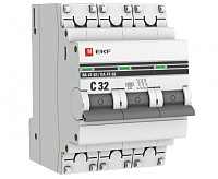 Автоматический выключатель EKF ВА 47-63 3P 4,5kA 32 А