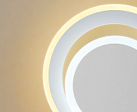 Бра FA560 WH/S 3000K+6400K 24W белый/песок