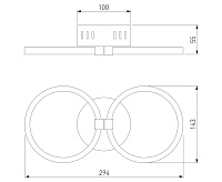 Бра 90146/2 LED белый сн/пр