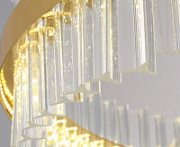 Люстра светодиодная "SOFIA" 150W R-APP-800x1000-GOLD/CLEAR-220-IP20