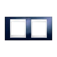 Рамка 2Мг UNICA Хамелеон гориз. индиго/бел MGU6.004.842 сн/пр