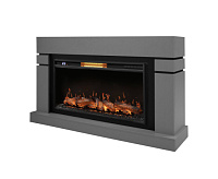 Каминокомплект: Очаг Royal Thermo Aurora RTFP/P-AR40LS, портал Lindos 42/40/36, светло-серый, р/в