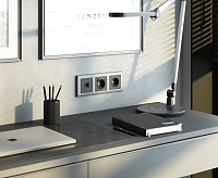 Веркель Розетка Ethernet RJ-45 (графит матовый) W1181064