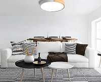 Накладной светильник PPB Scandic-R 36w 4000K WH/W IP20 с деревянной планкой