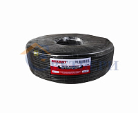 Кабель для видеонаблюдения КВК-П 2х0,75 черный 01-4015 сн/пр