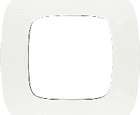 Valena ALLURE Рамка 1-ная универсальная тиснение белое 754371