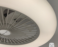 Люстра светодиодная с вентилятором "FAN ONE" 80W+35W-550*200-white/white