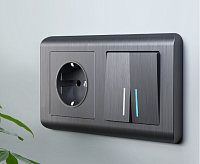 Веркель Рамка на 2 поста (Stream графит) WL12-Frame-02 / W0022104