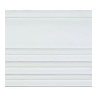 Панели 3D RAIL EAST из вспененного полистирола Коралл 2700х120х12 мм Белая