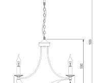 Люстра металл 60064/5 хром