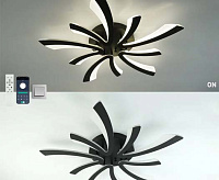 Люстра светодиодная "ALESSIA" 100W 5F-APP-750x76-BLACK/WHITE-220-IP20