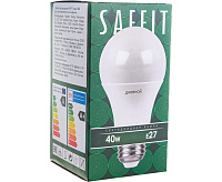 Лампа светодиодная 40W 6400K E27 SBA8040 шар (SAFFIT)