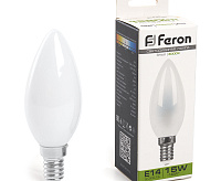 Лампа светодиодная FILAMENT 15W E14 4000K LB-717&nbsp;&nbsp;свеча (Feron) 
