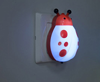 Ночник светодиодный "божья коровка" 1W оранжевый FN1155