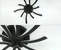 Люстра светодиодная "ALESSIA" 100W 5F-APP-750x76-BLACK/WHITE-220-IP20