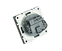 Эмили Выключатель 1кл с подсветкой, платиново-серый RSW10-5101-10