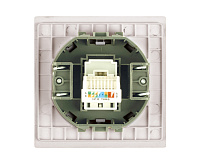 Мия Розетка компьютерная RJ-45, пудровый жемчуг, RST00-3117-08