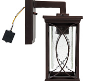 Светильник садово-парковый  60W 230V E27 IP44 коричневый, на стену вниз PL651