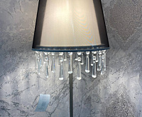 Торшер 15093S никель черный сн/пр