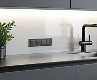 Веркель Выключатель 2-кл (графит матовый) W1120064