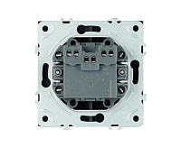 Эмили Выключатель 2кл самовозвратный, черный уголь ,RSW10-5113-05