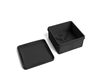 Коробка распределительная (80х80х40) 8 вводов,IP67 черная EBX40-48-67