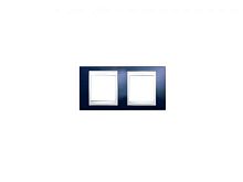 Рамка 2Мг UNICA Хамелеон гориз. индиго/бел MGU6.004.842